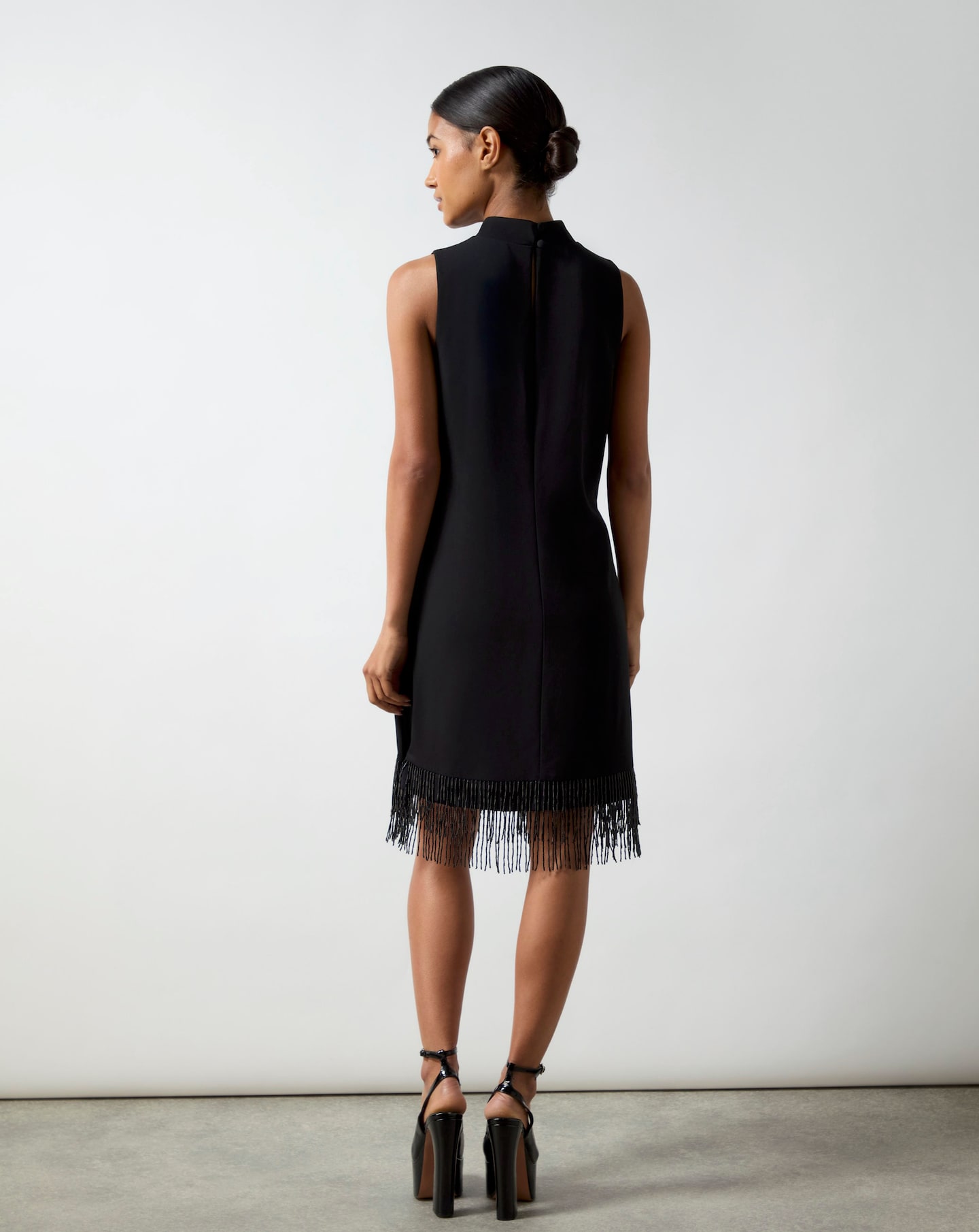 Ro Zo Black Feather Trim Dress Oxendales