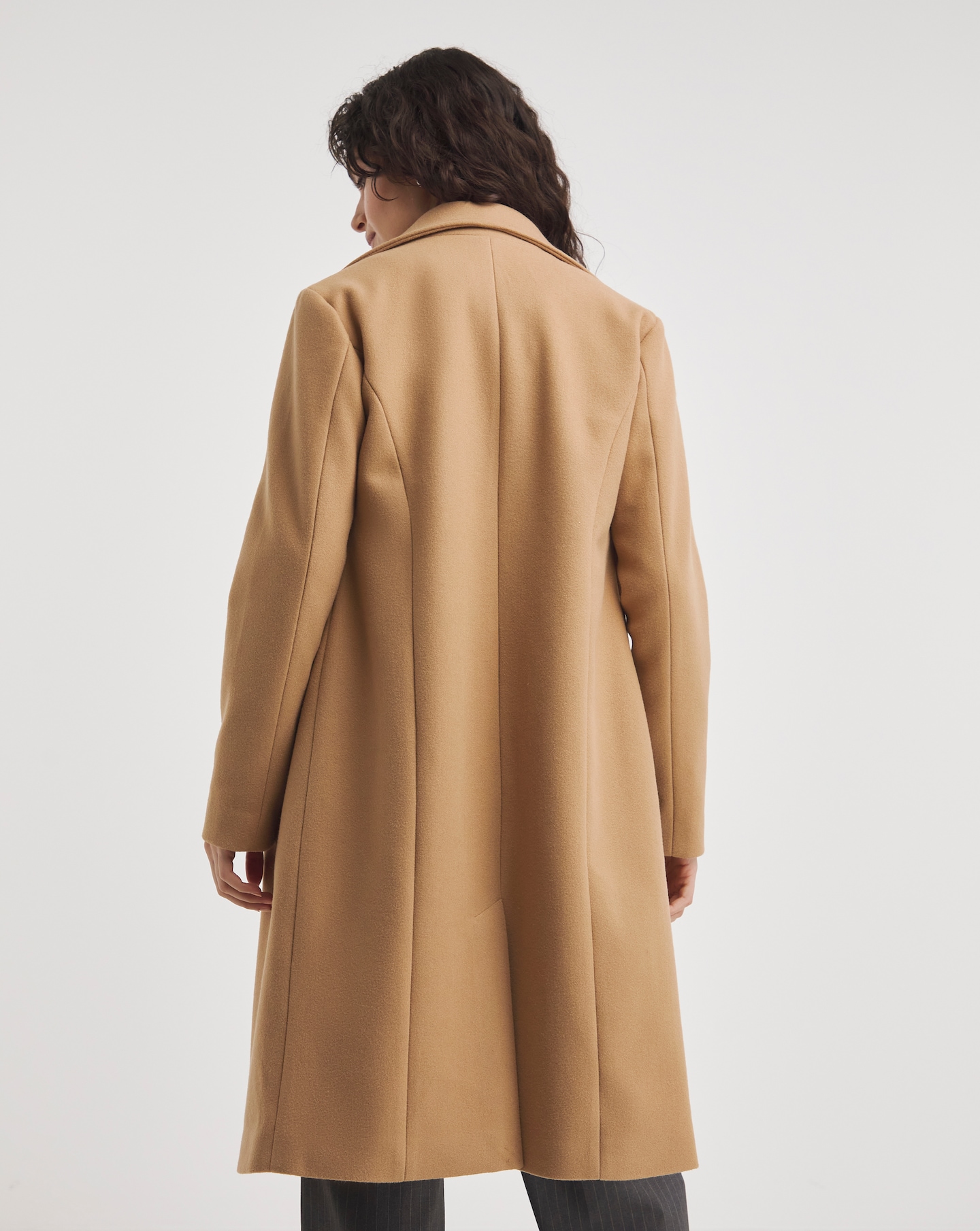 Camel Single Breasted Coat Oxendales