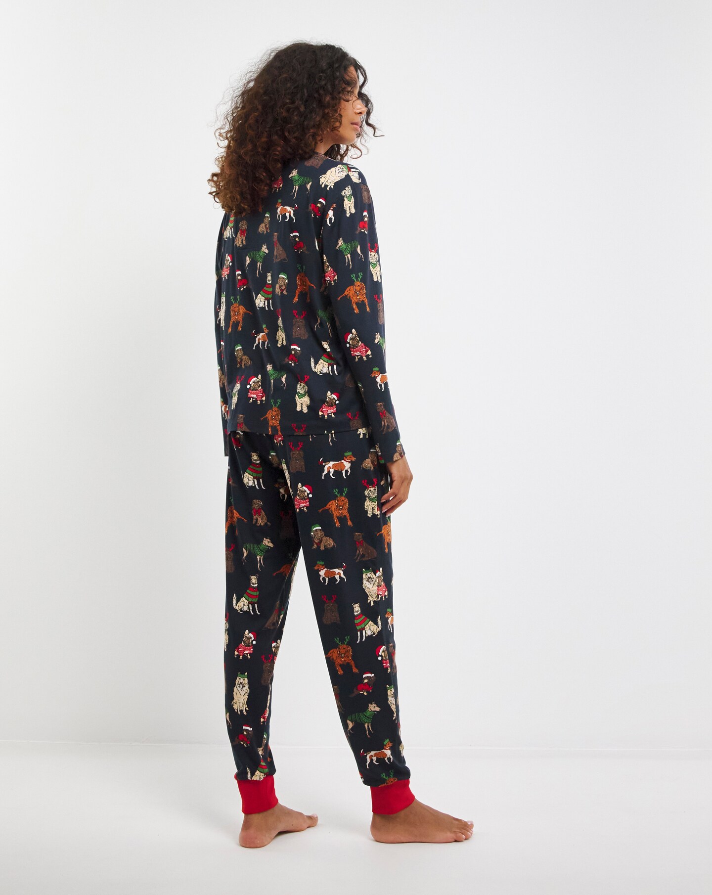 Chelsea Peers Dogs Crew PJ Set Womens Oxendales