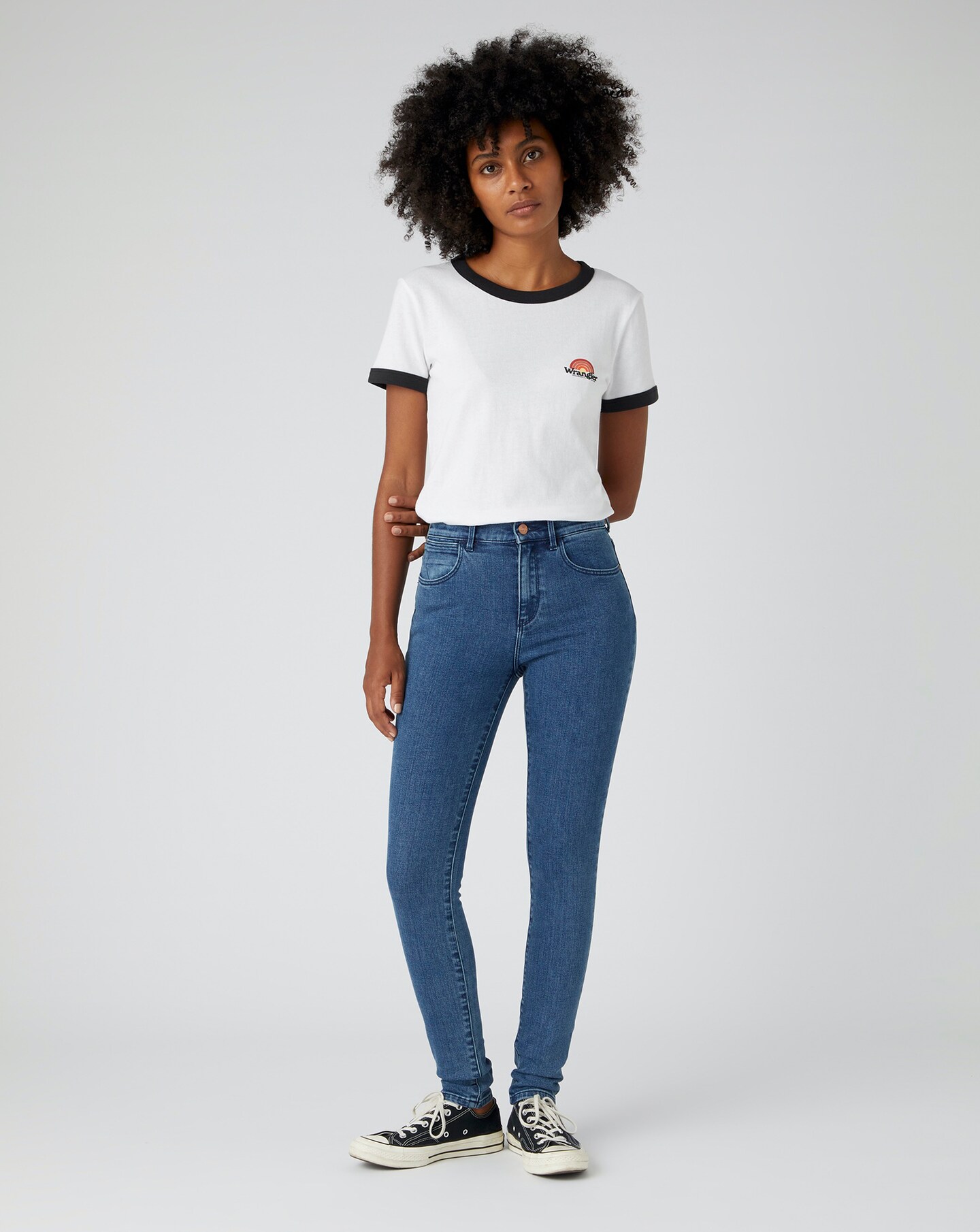 Wrangler Hi Rise Skinny Jeans | Oxendales