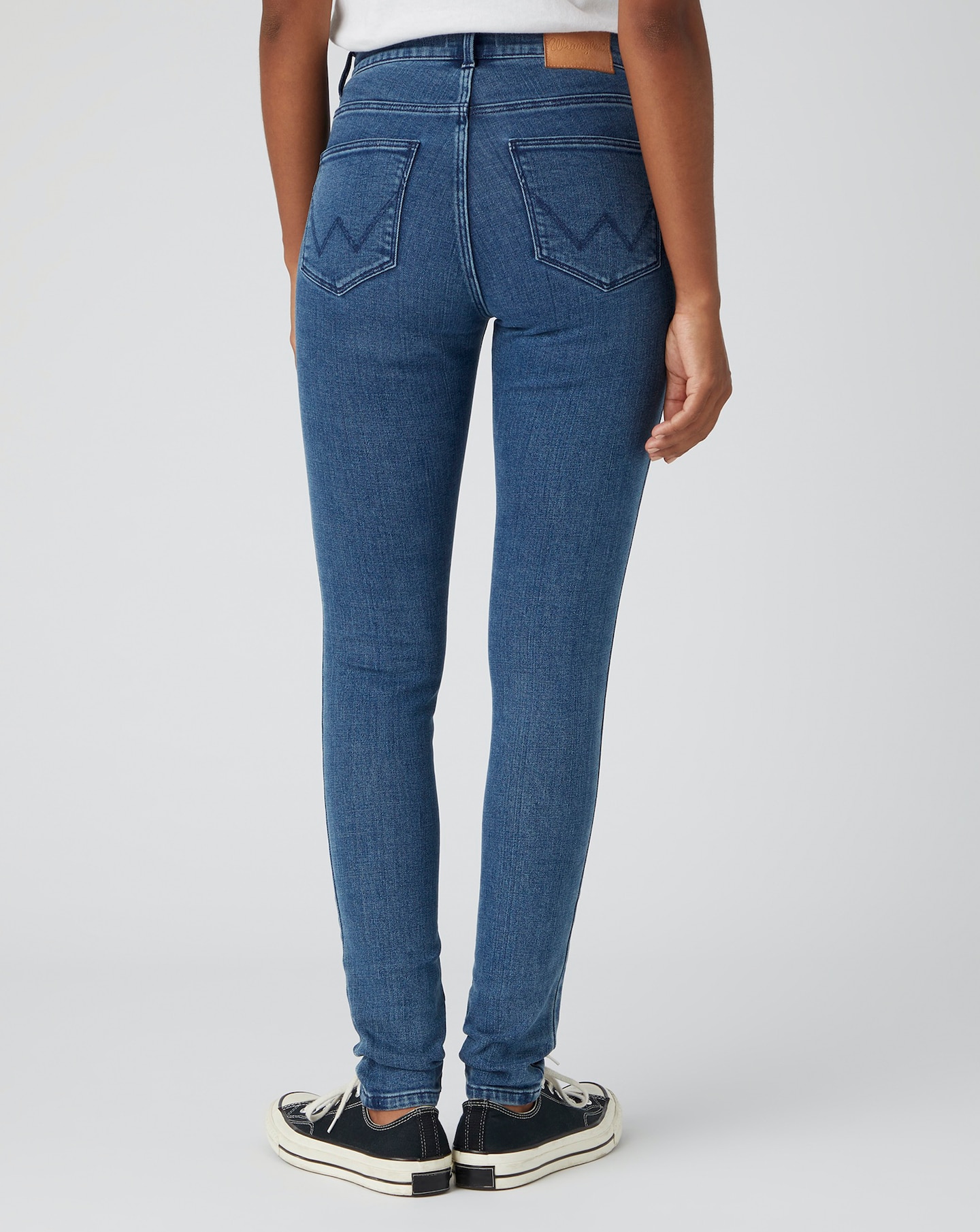 Wrangler high rise sales skinny