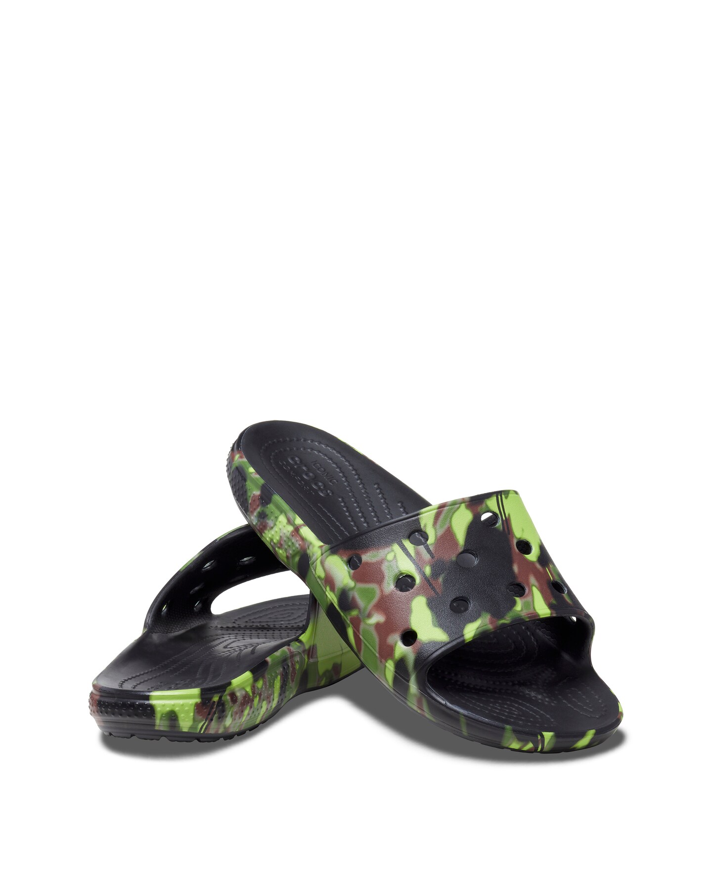 Mens crocs top camo slides