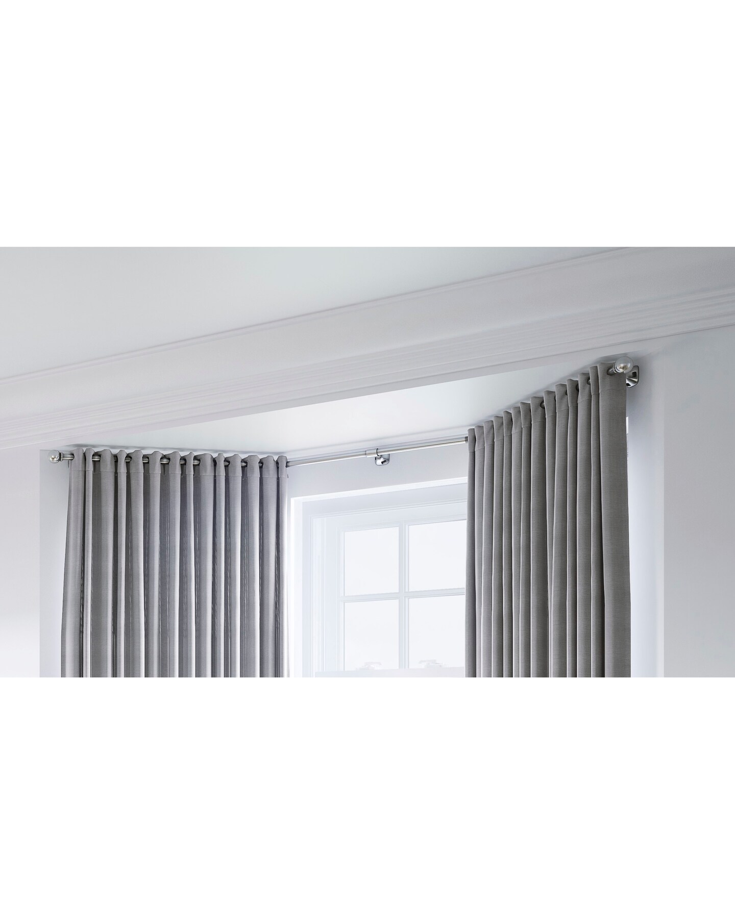 28mm Eyelet Bay Window Curtain Pole Oxendales