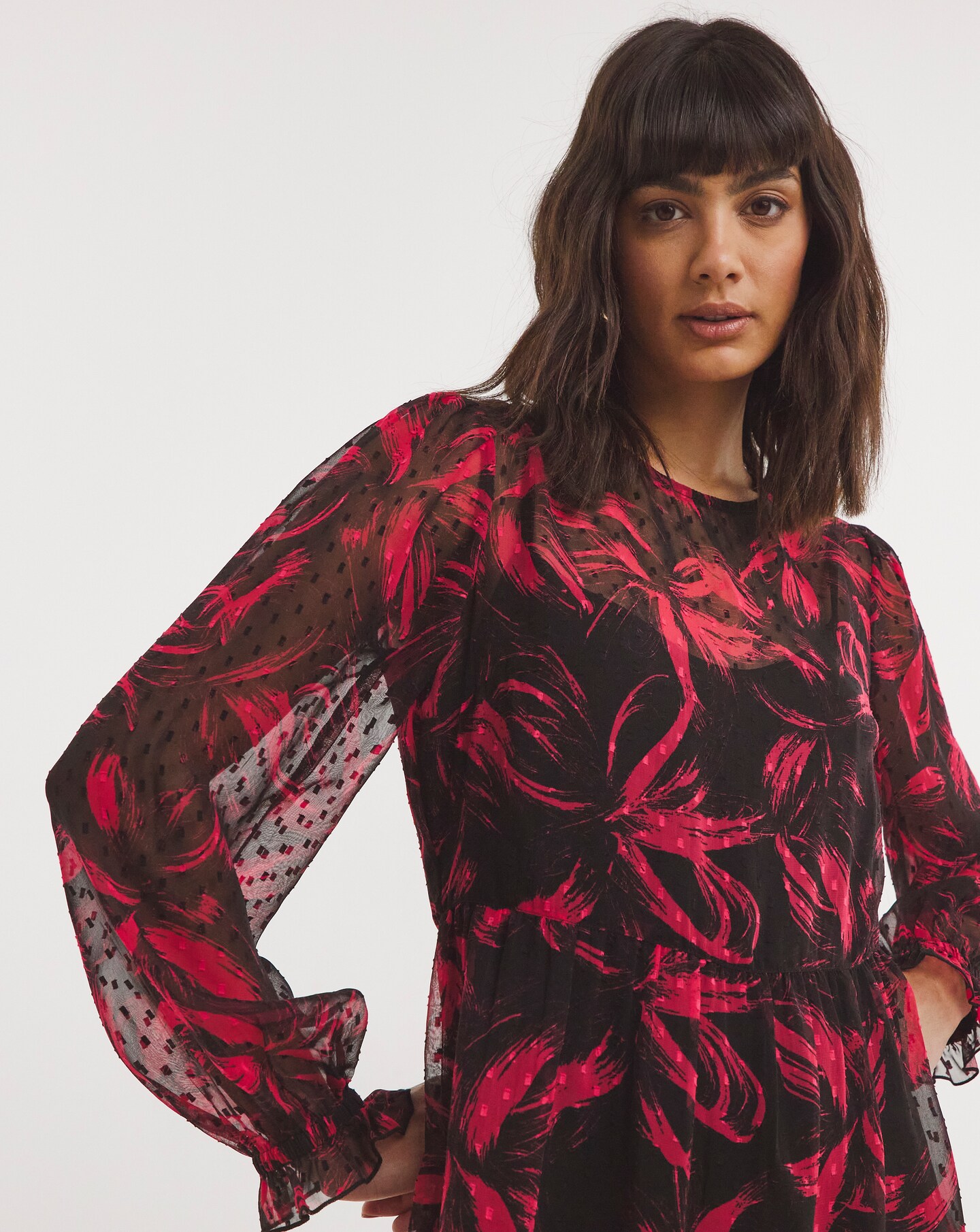 Godet Hem Midi Dress Oxendales