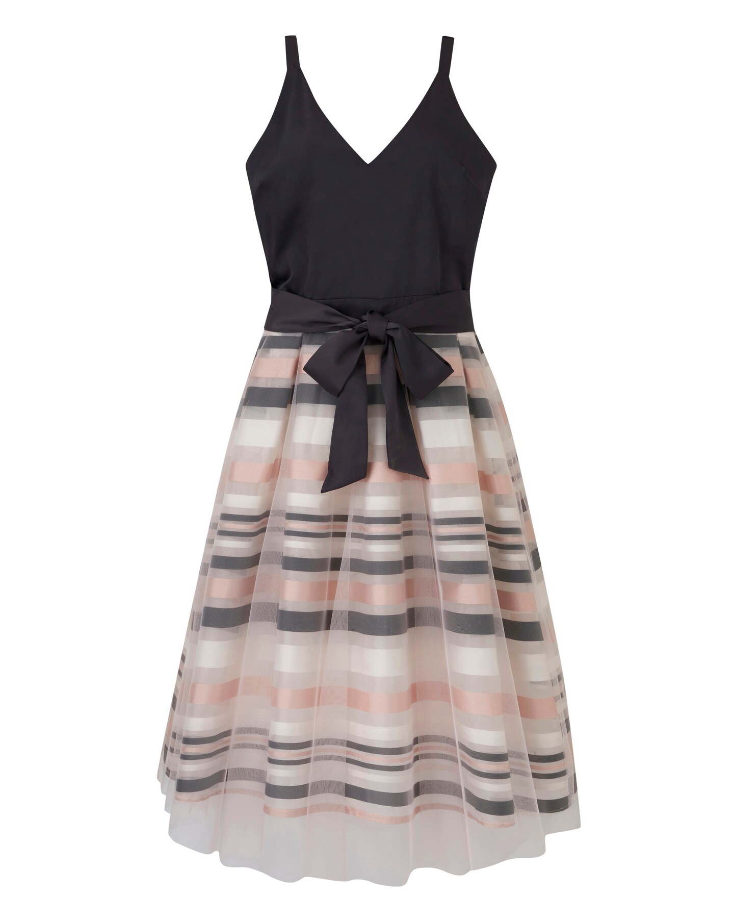 Mesh Overlay Prom Dress Oxendales