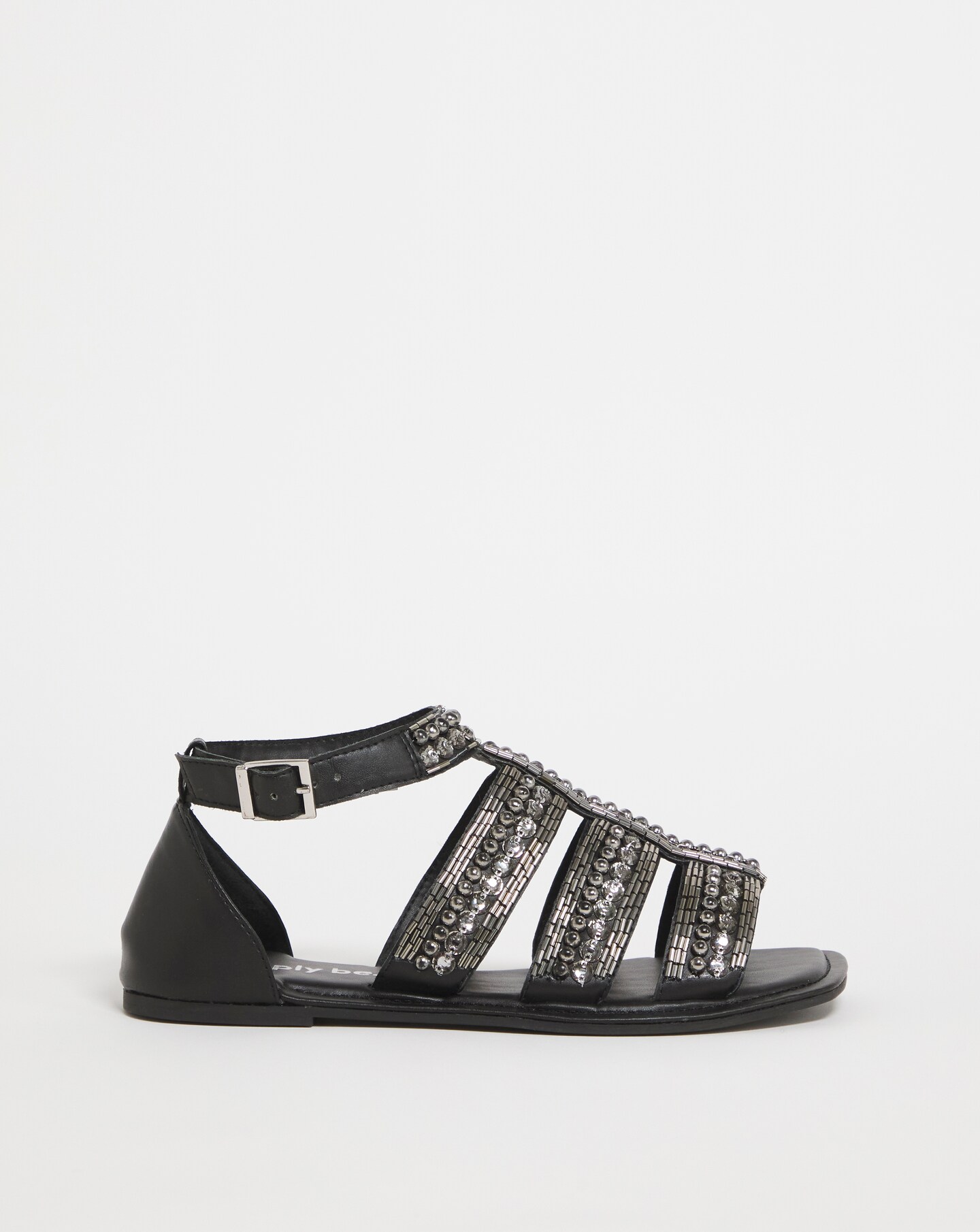 Embellished Flat Sandals Ex Wide Oxendales