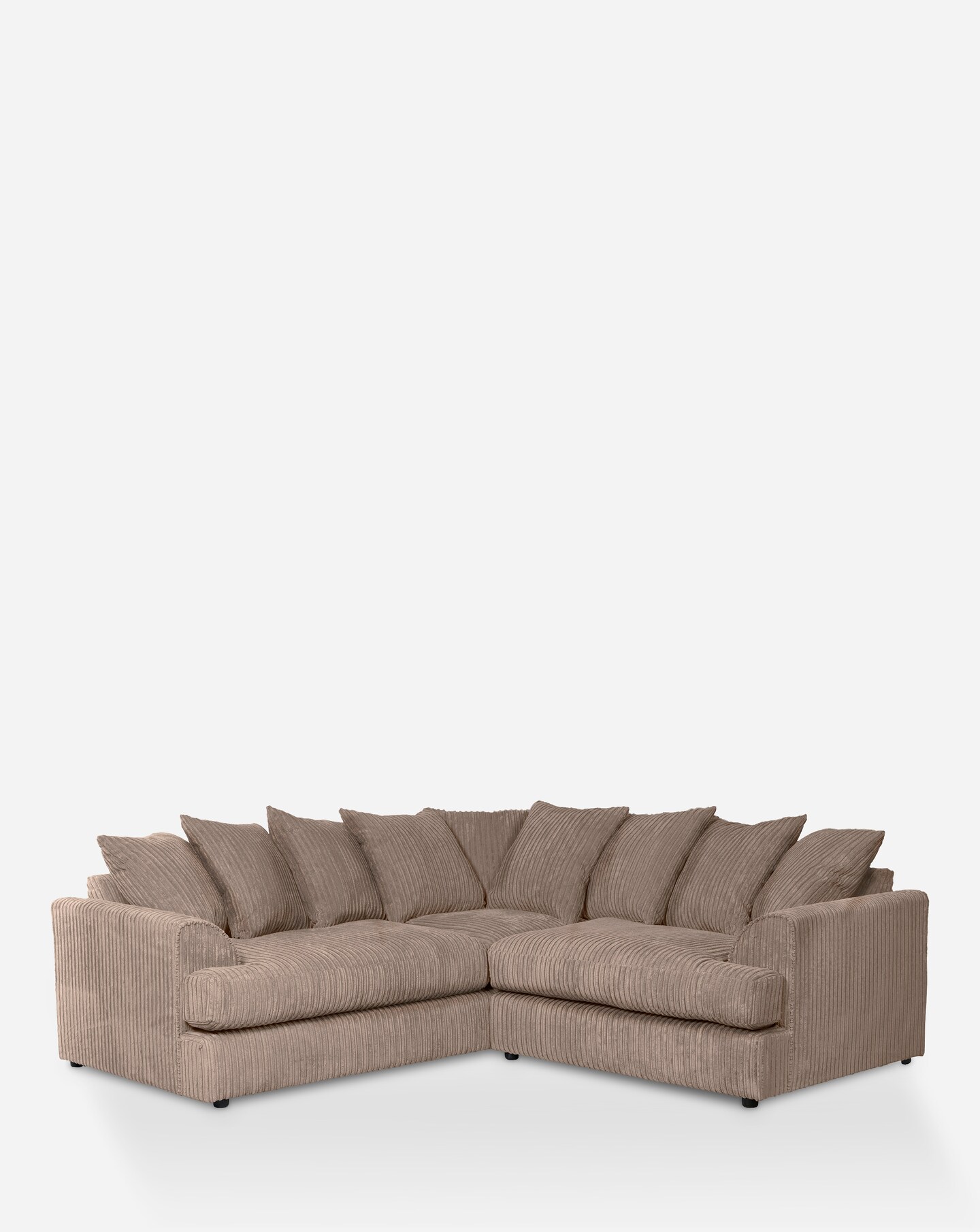Cream jumbo cord clearance corner sofa