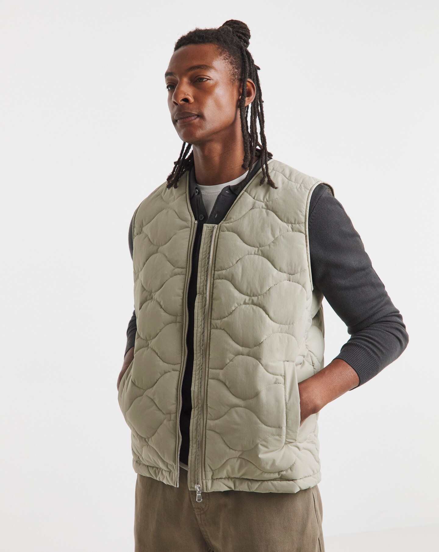 Onion Quilt Zip Through Gilet | Oxendales