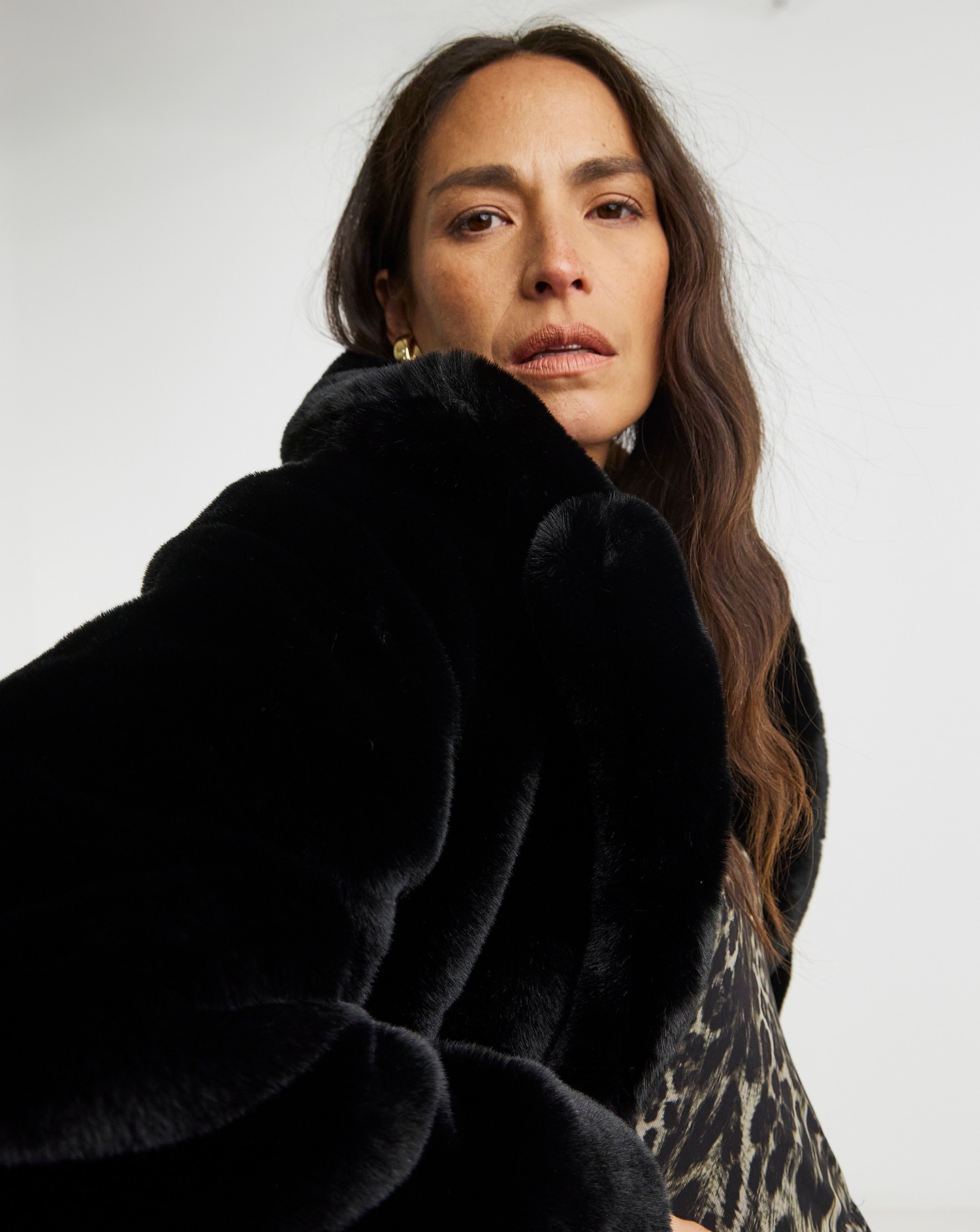 Plush Faux Fur Coat | Oxendales
