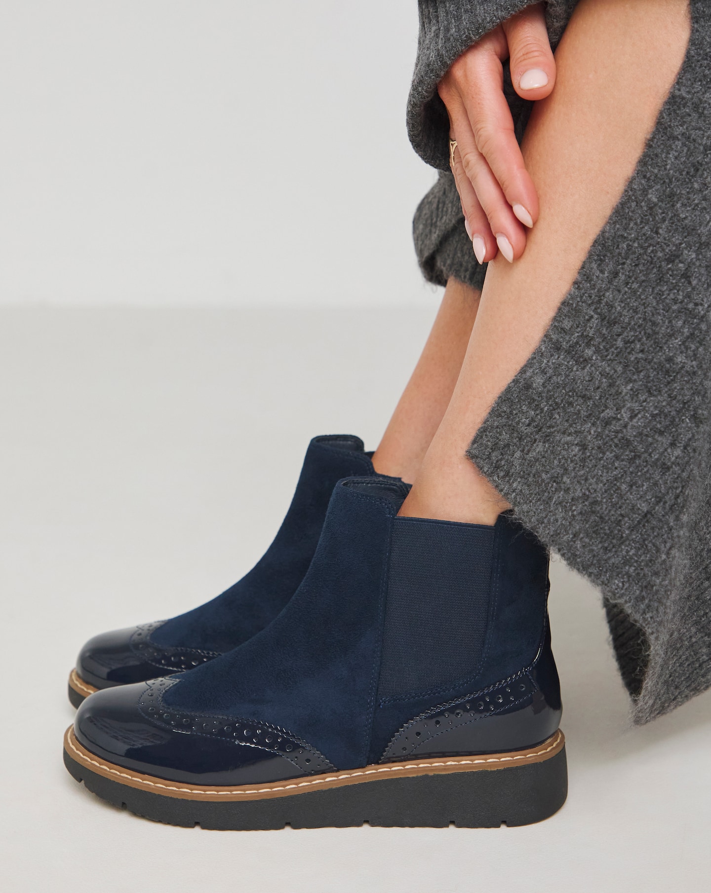 Youse wedge chelsea boot new arrivals