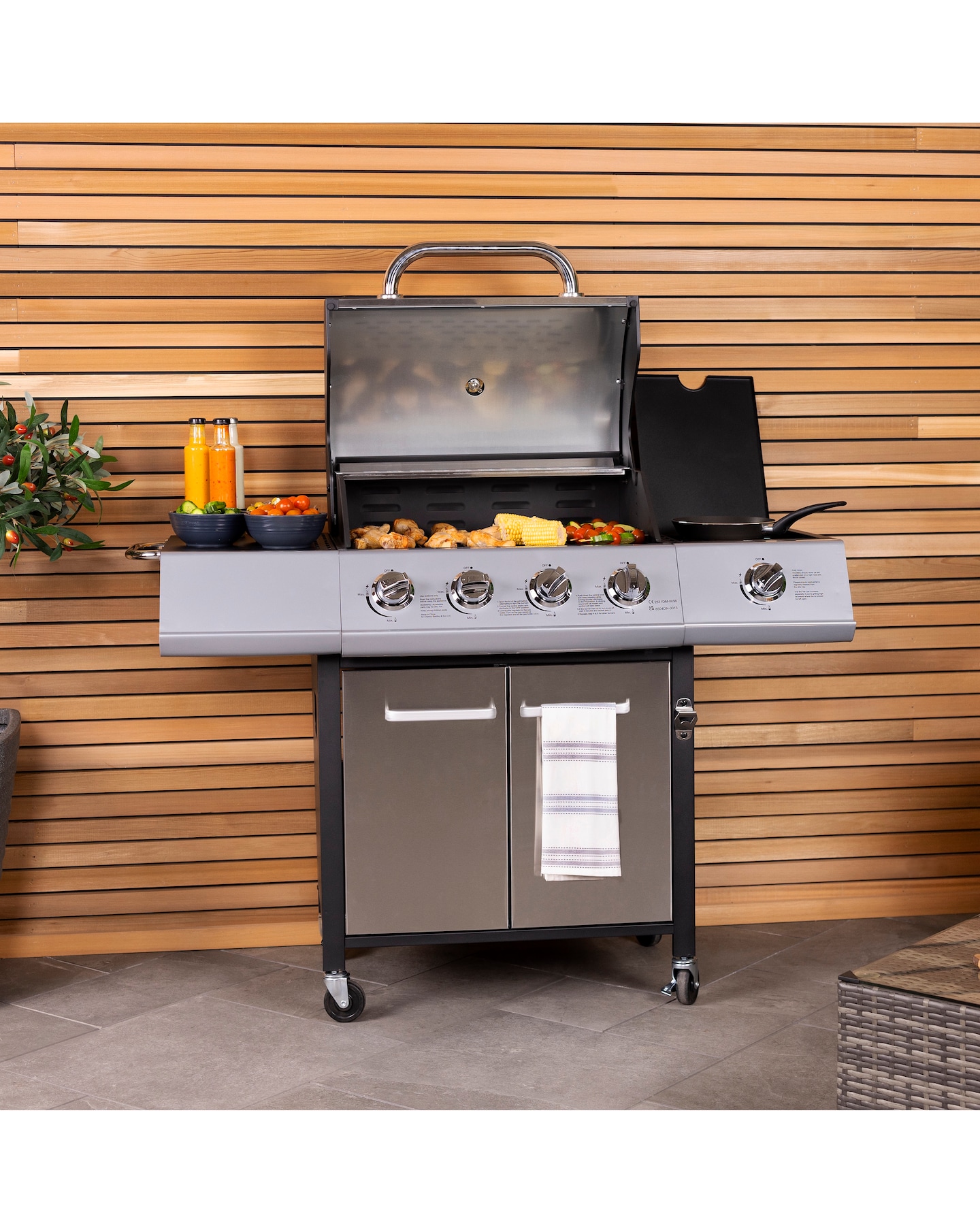 Charles Bentley 4 Burner Gas BBQ Oxendales