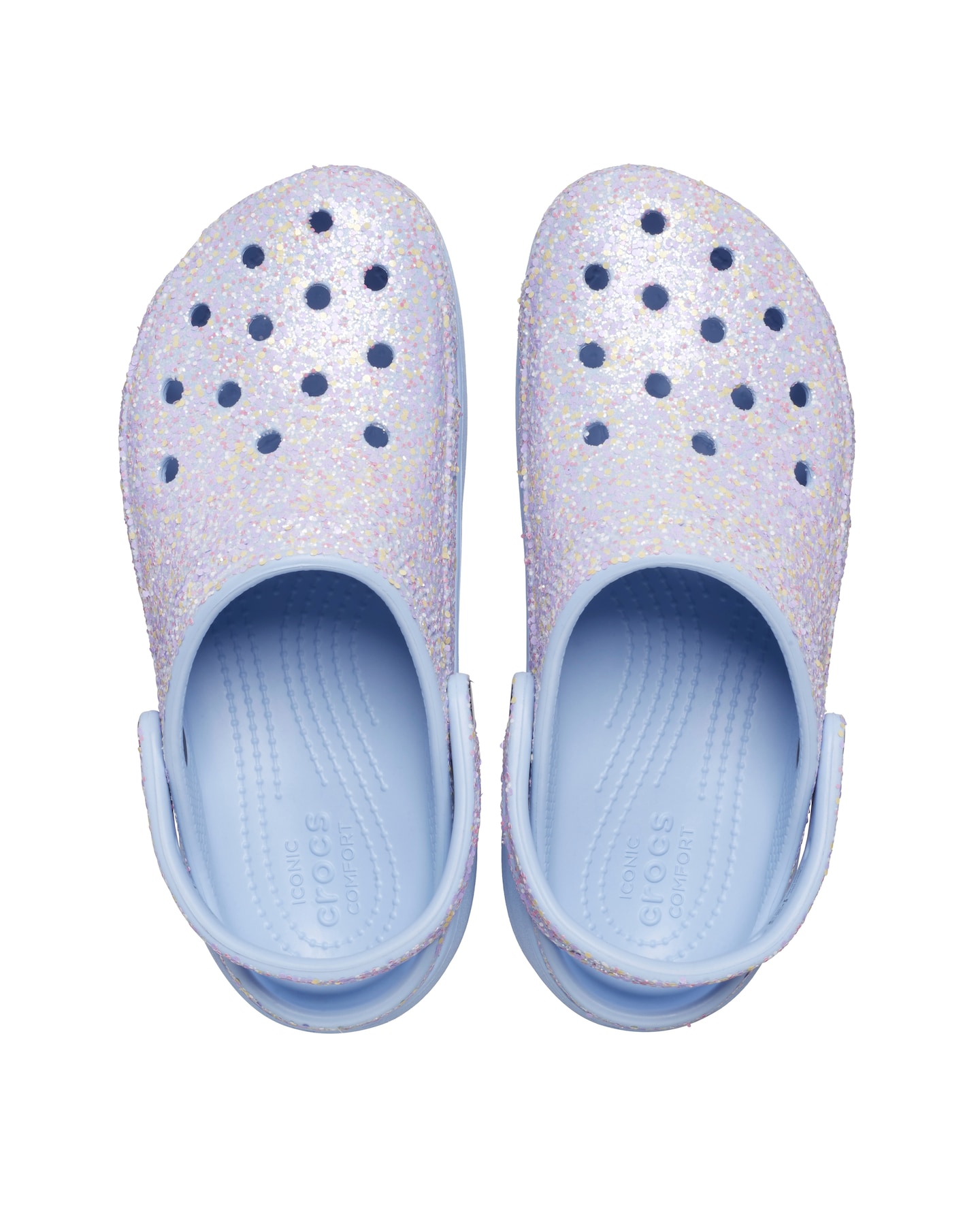 Glitter womens crocs clearance