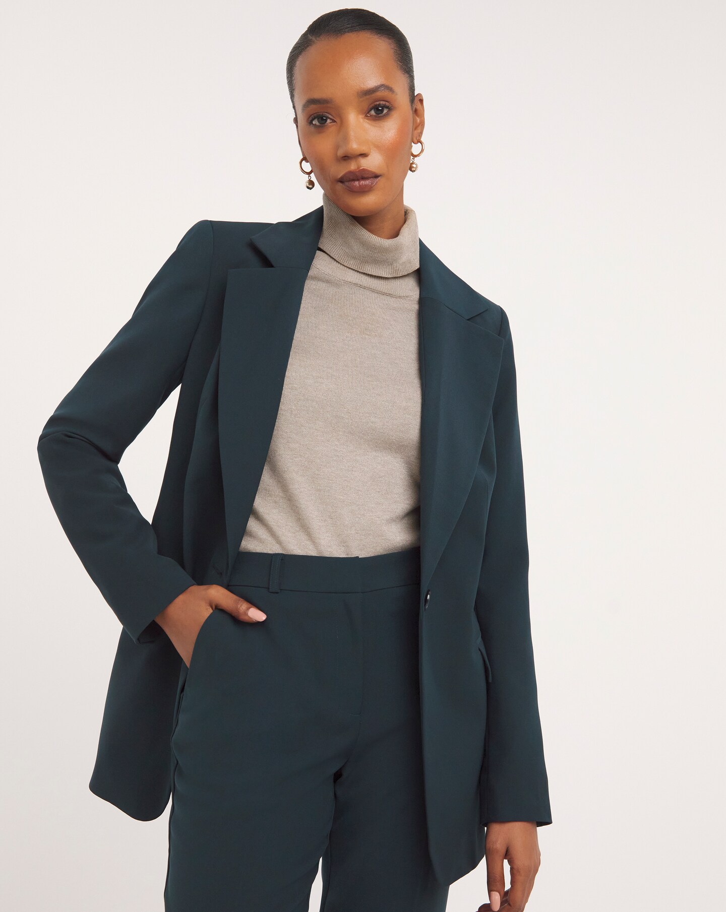 PVE Blazer With Wide Lapel Oxendales