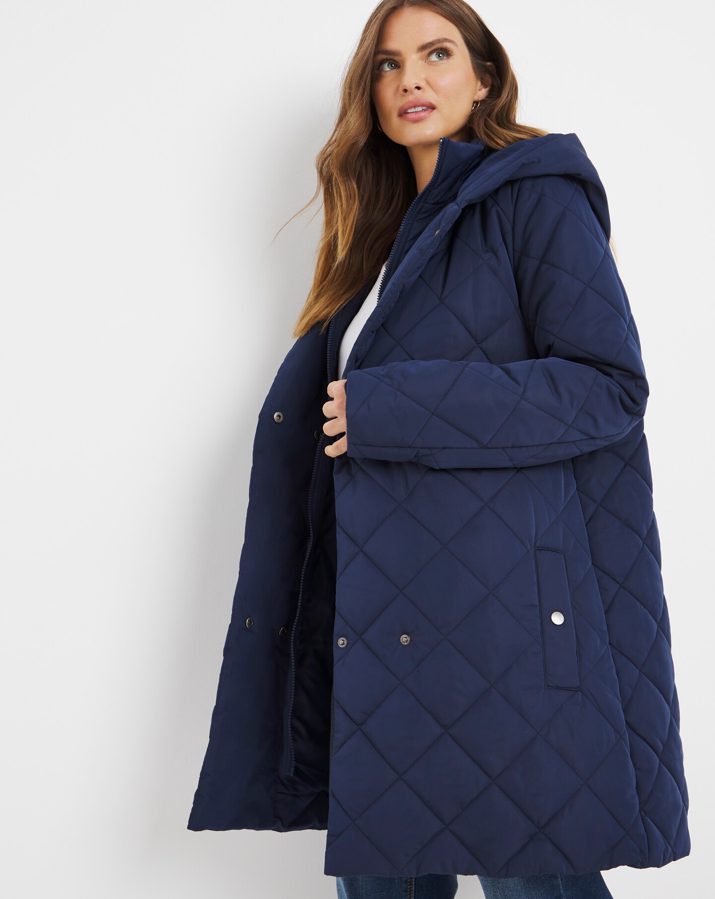 dannimac longline quilted jacket