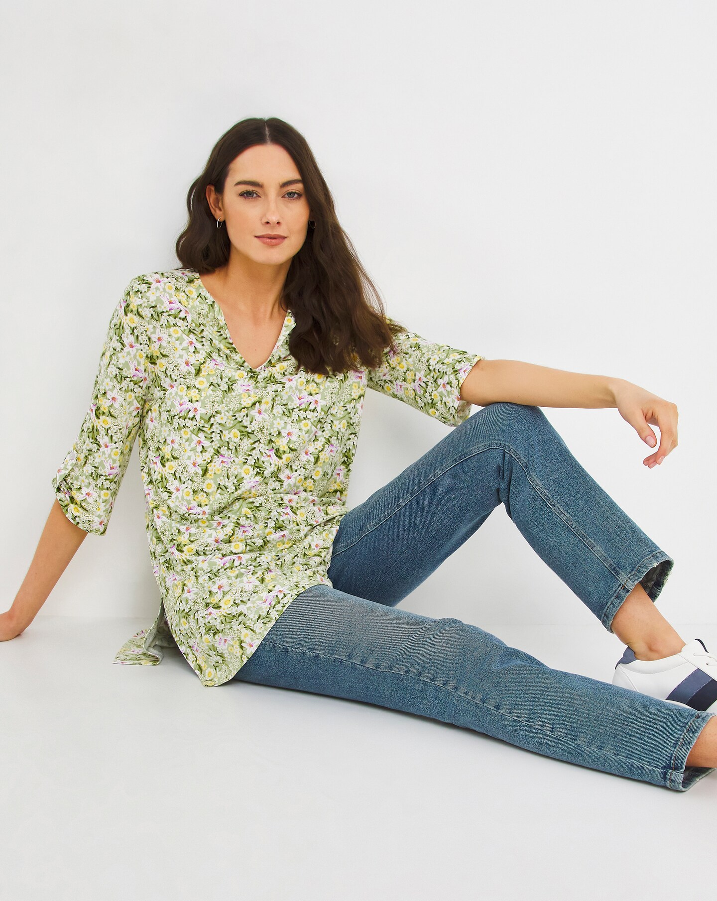 Julipa Turn Back Printed Tunic | Oxendales