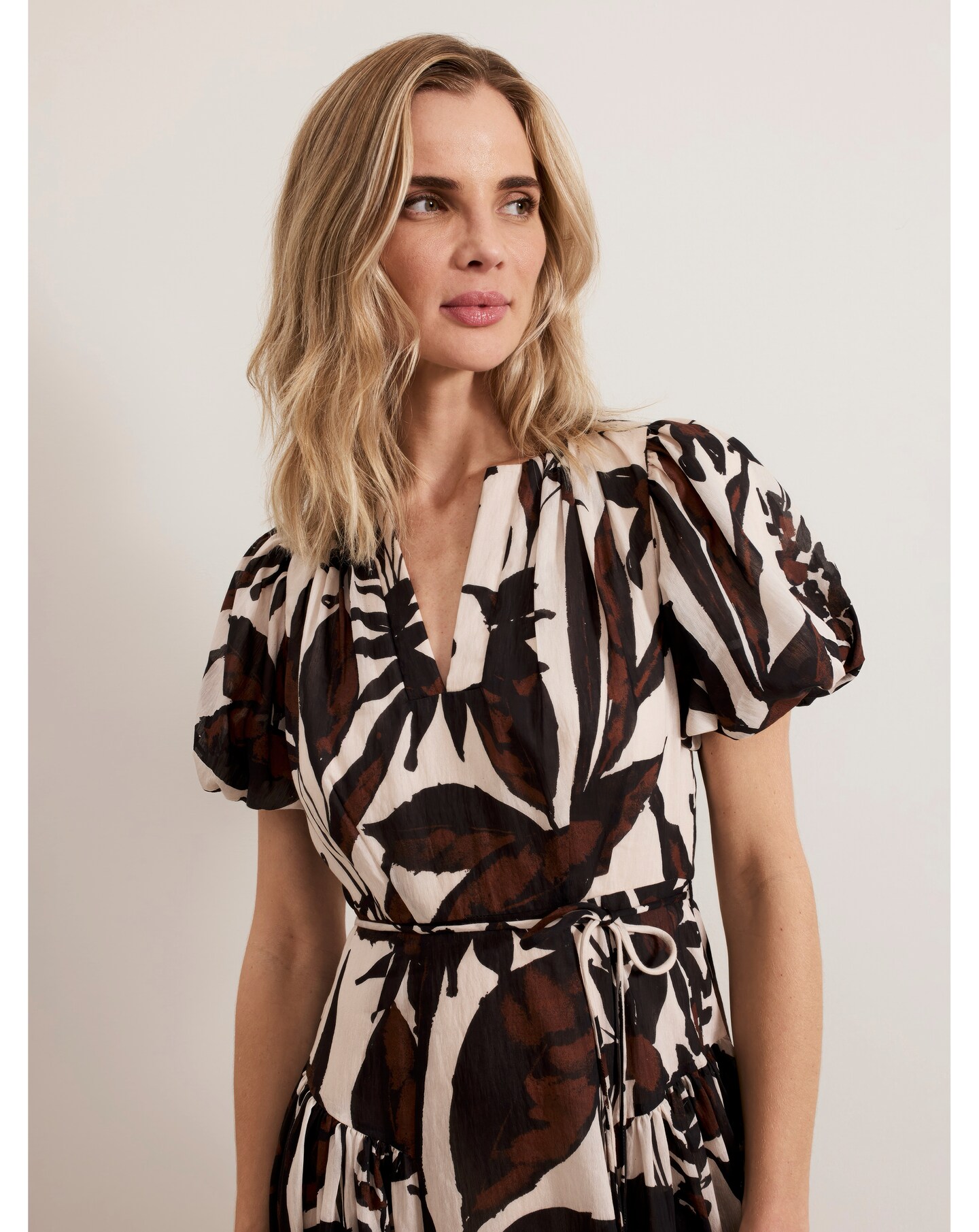 Phase Eight Puff Sleeve Midi Dress | Oxendales